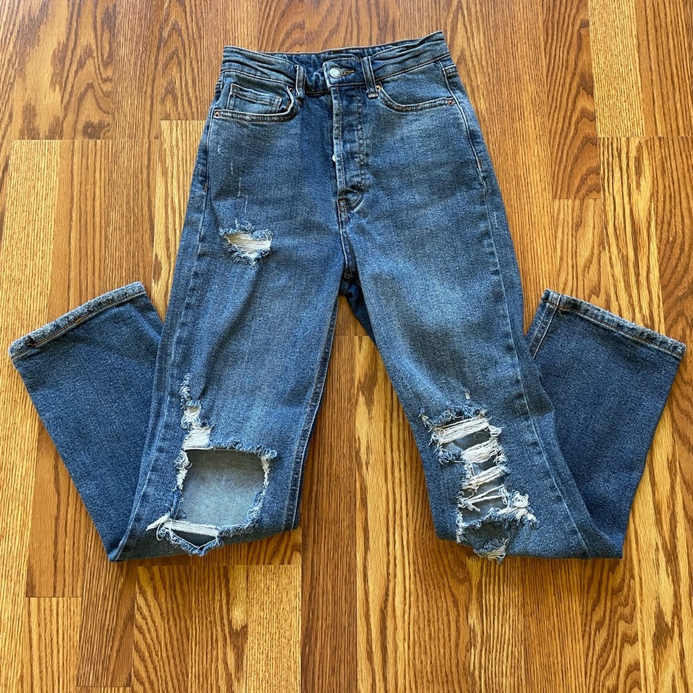 Wild Fable High Rise Distressed Jeans